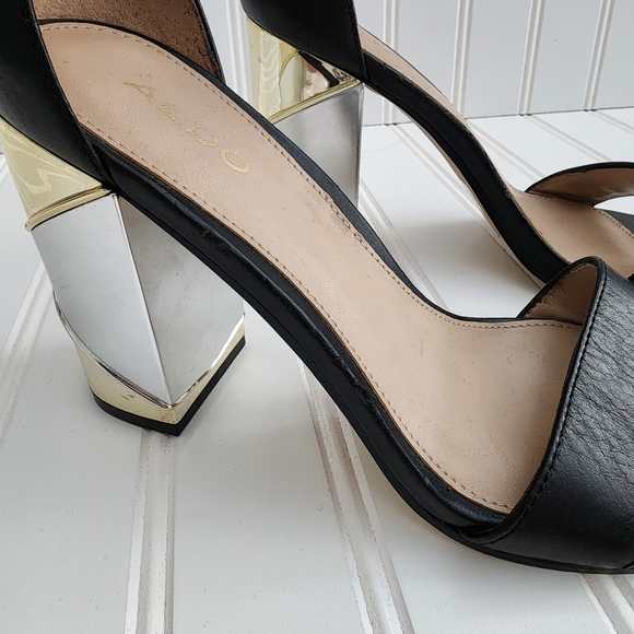 ALDO Black Metallic Heel - Size 7 - Picture 7 of 15